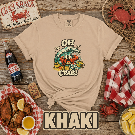 Oh Crab! Funny Beach Crab T-Shirt | Retro Summer Tee