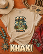 Holy Cow UFO Alien Abduction Funny Graphic T-Shirt