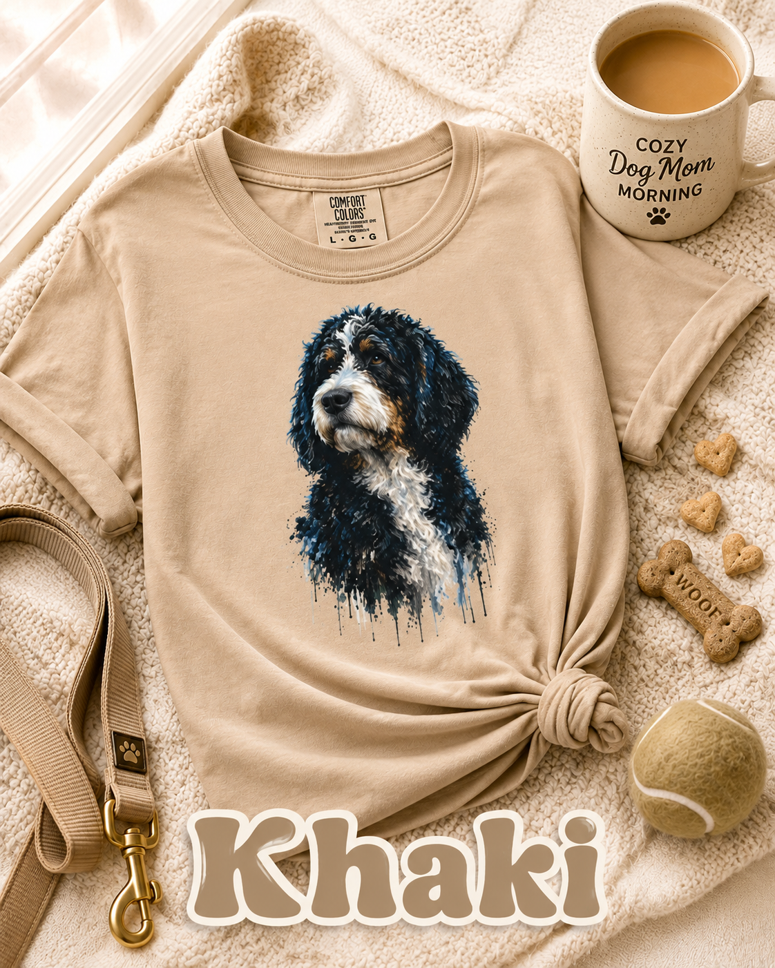 Bernedoodle T-Shirt | Artistic Dog Lover Graphic Tee