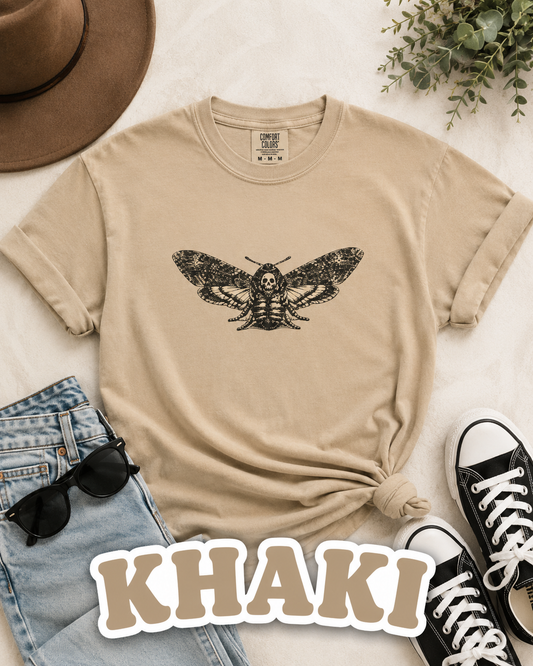 Death's-Head Hawkmoth Vintage Gothic T-Shirt | Dark Academia Nature Tee