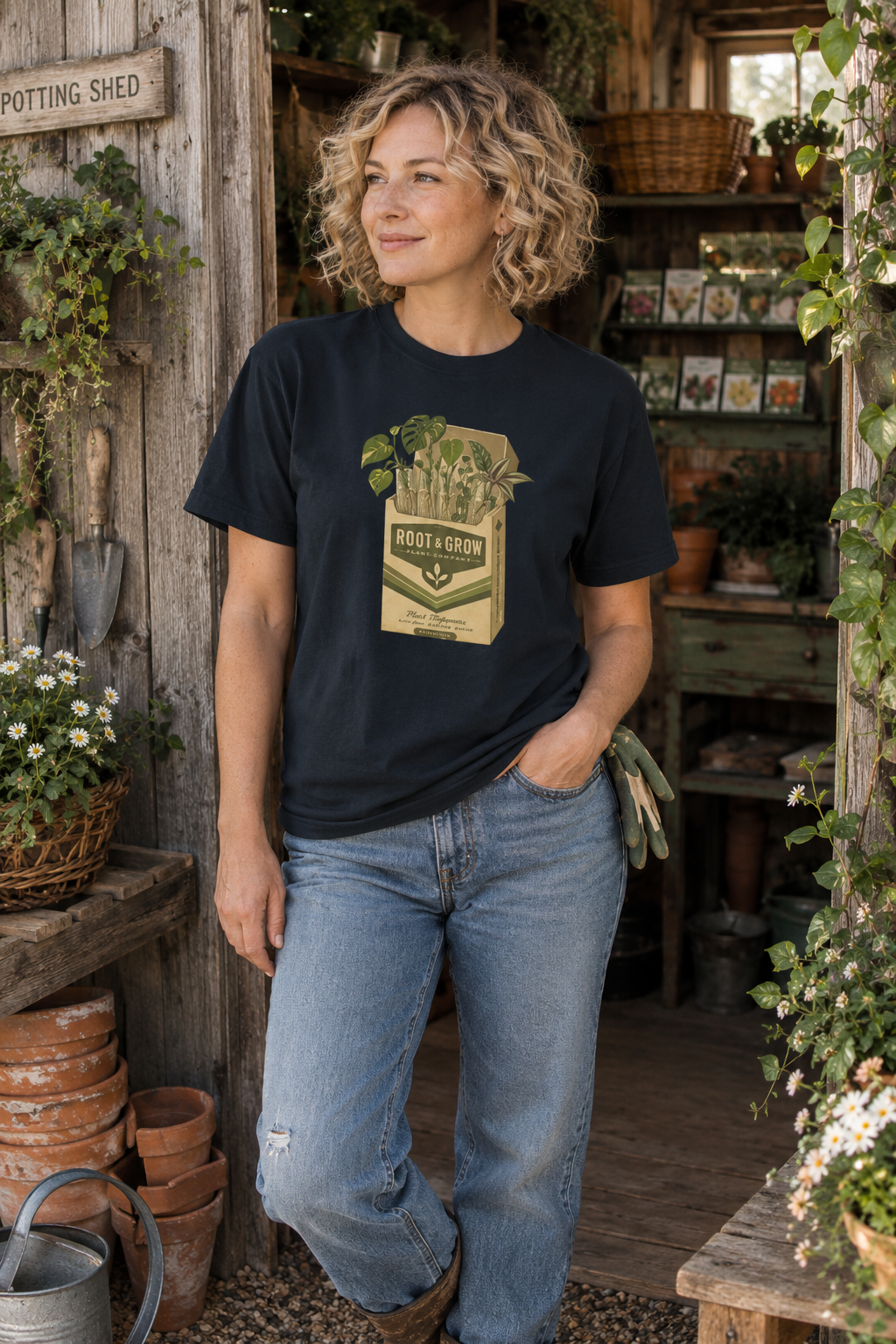 Root & Grow Plant Propagation T-Shirt | Houseplant Lover Tee