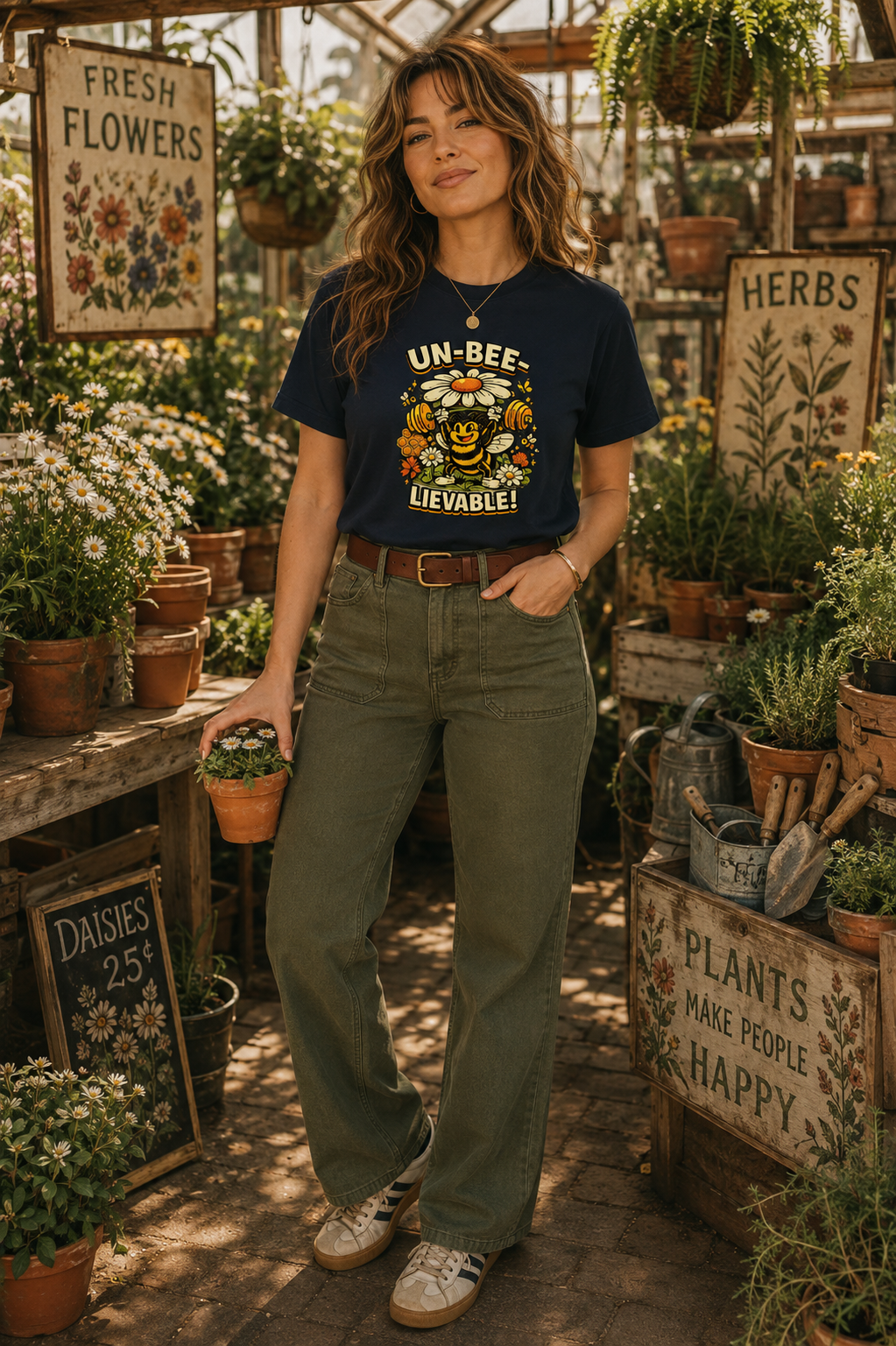 Un-Bee-Lievable Funny Bee Weightlifting Graphic T-Shirt