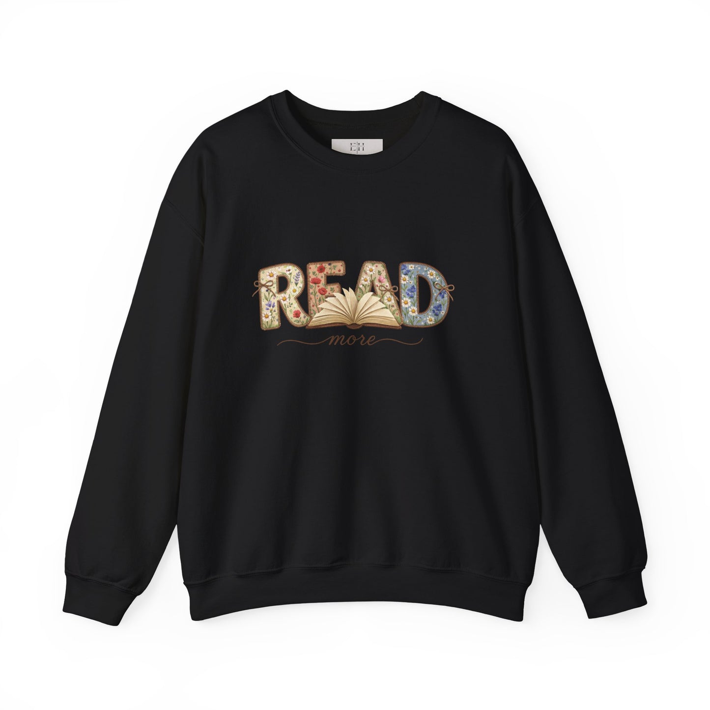 Read More Book Lover Sweatshirt – Cozy Bookish Graphic Crewneck for Readers, Bookworm Aesthetic Fall Pullover