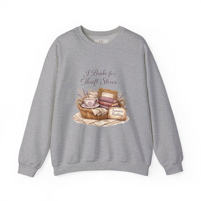 I Brake for Thrift Stores Crewneck Sweatshirt
