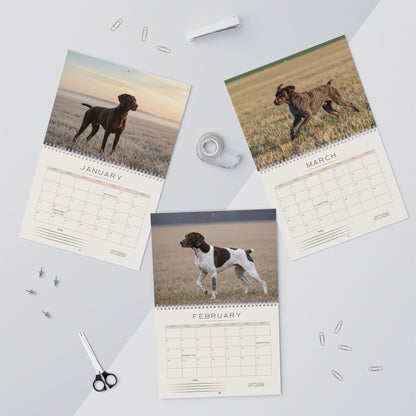 German Shorthaired Pointer 2026 Wall Calendar
