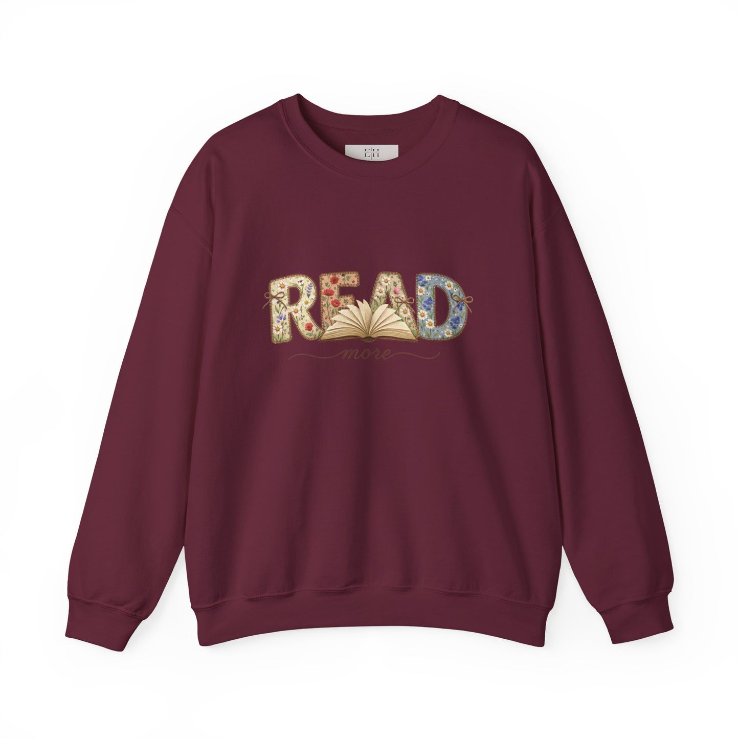 Read More Book Lover Sweatshirt – Cozy Bookish Graphic Crewneck for Readers, Bookworm Aesthetic Fall Pullover