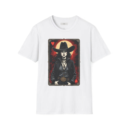 Dark Western Cowgirl Playing Card Tee