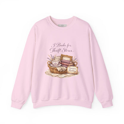 I Brake for Thrift Stores Crewneck Sweatshirt