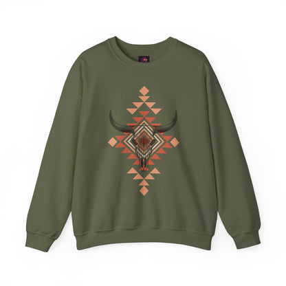 Rustic Western Aztec Crewneck