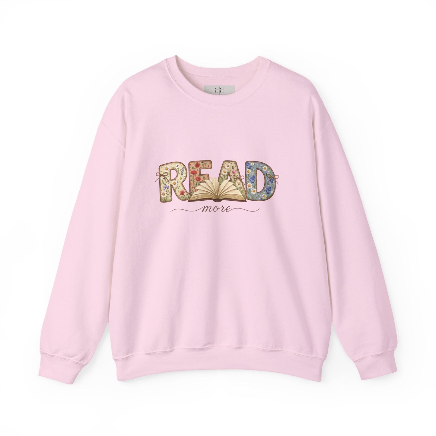 Read More Book Lover Sweatshirt – Cozy Bookish Graphic Crewneck for Readers, Bookworm Aesthetic Fall Pullover