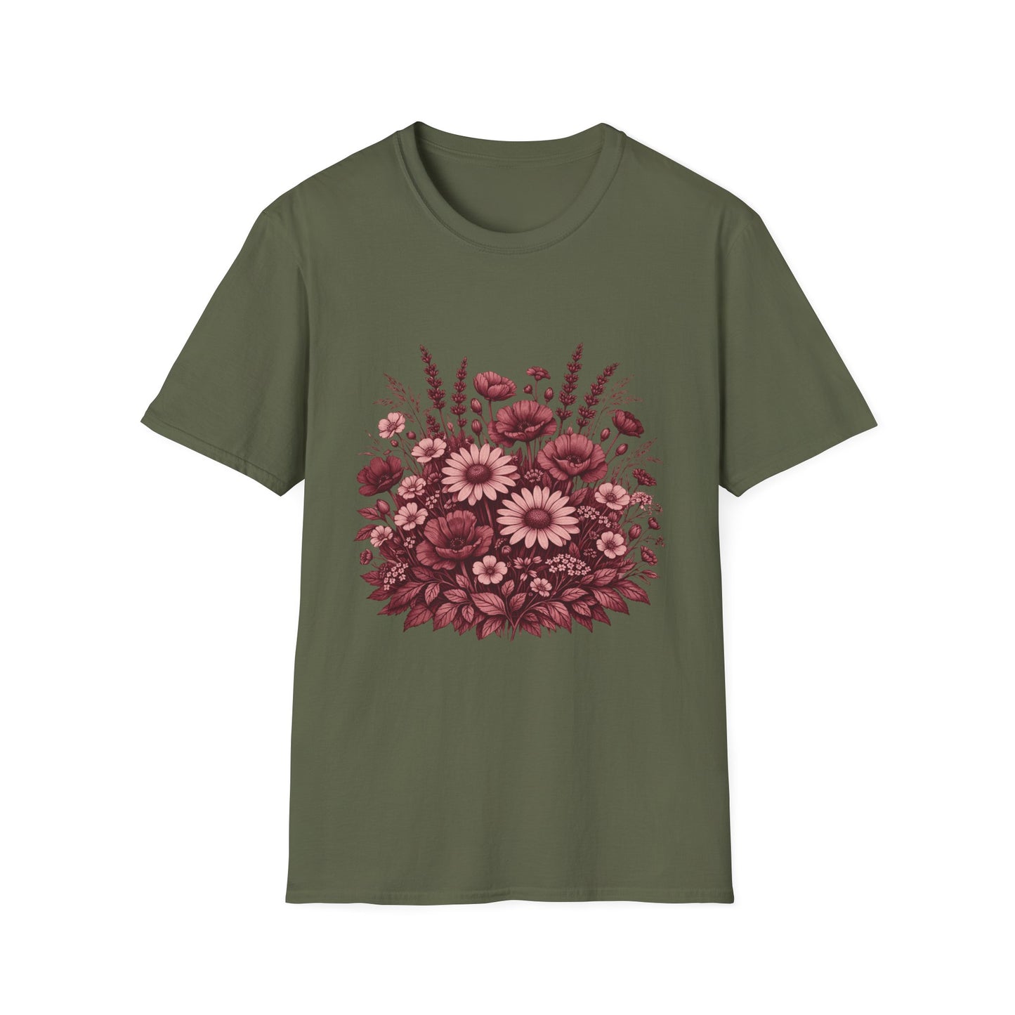 Botanical Wildflower Bouquet Graphic Tee | Vintage Floral Shirt