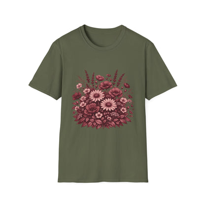 Botanical Wildflower Bouquet Graphic Tee | Vintage Floral Shirt