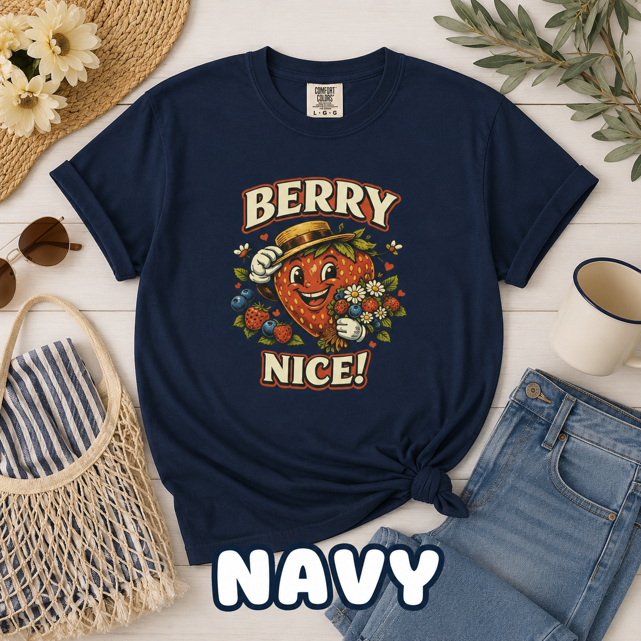 Berry Nice! Comfort Colors® Strawberry T-Shirt