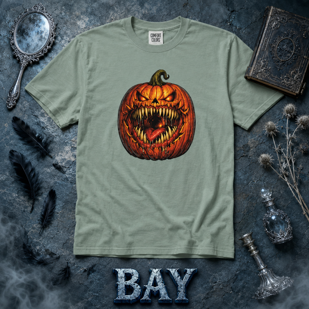 Scary Pumpkin Shirt, Evil Jack O Lantern Graphic Tee, Halloween Horror T-Shirt, Creepy Fall Shirt, Spooky Season Gift