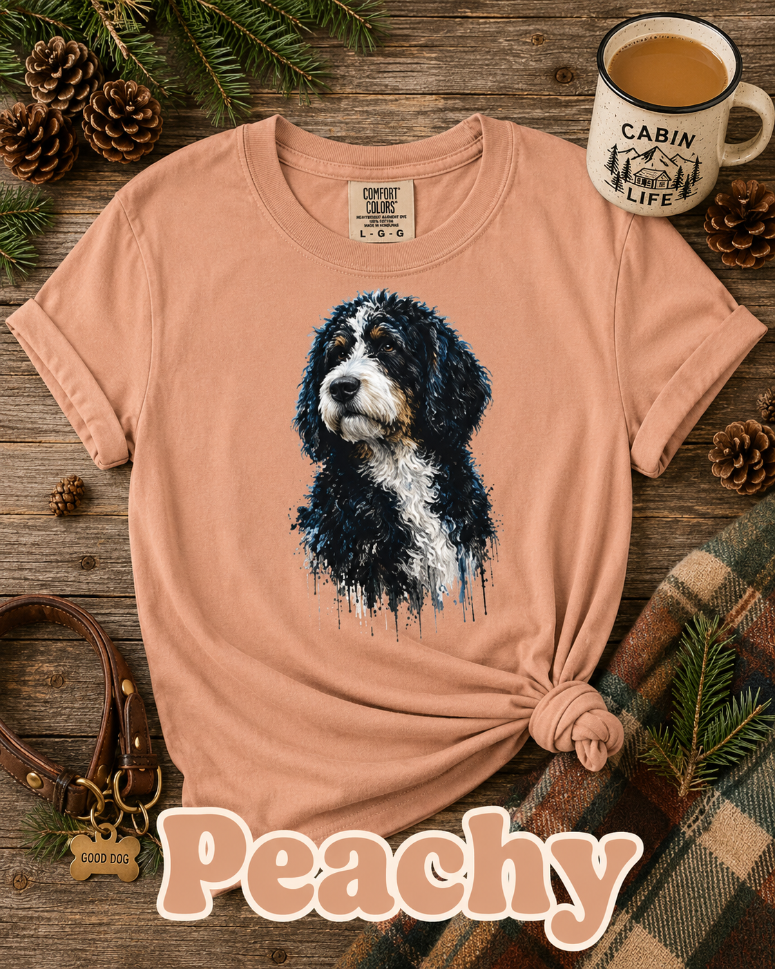 Bernedoodle T-Shirt | Artistic Dog Lover Graphic Tee