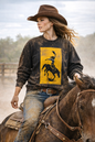Cowgirl Rodeo Sweatshirt – Western Bronc Rider Bucking Horse Pullover