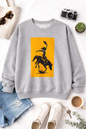 Cowgirl Rodeo Sweatshirt – Western Bronc Rider Bucking Horse Pullover