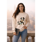 Patchwork Bernedoodle Sweatshirt | Cozy Woodland Animal Crewneck – Ember Heights