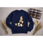 Patchwork Bernedoodle Sweatshirt | Cozy Woodland Animal Crewneck – Ember Heights