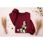 Patchwork Bernedoodle Sweatshirt | Cozy Woodland Animal Crewneck – Ember Heights