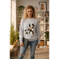 Patchwork Bernedoodle Sweatshirt | Cozy Woodland Animal Crewneck – Ember Heights