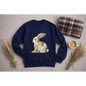 Patchwork Bunny Sweatshirt | Cozy Woodland Animal Crewneck – Ember Heights