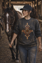 Rustic Western Aztec Crewneck