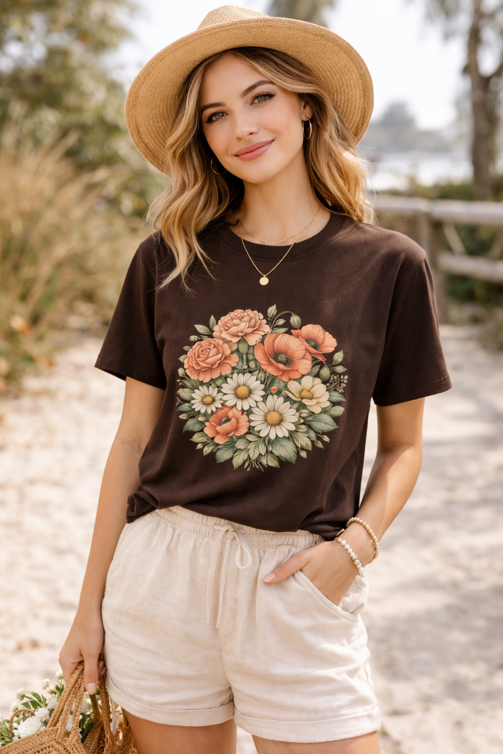 Botanical Wildflower Graphic Tee