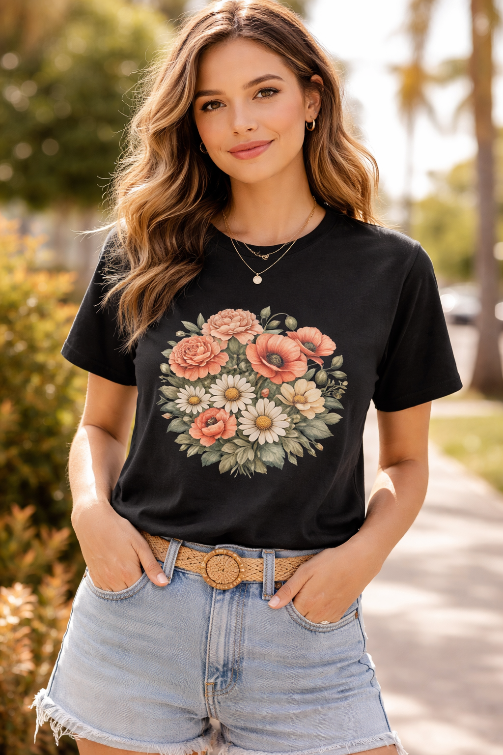 Botanical Wildflower Graphic Tee