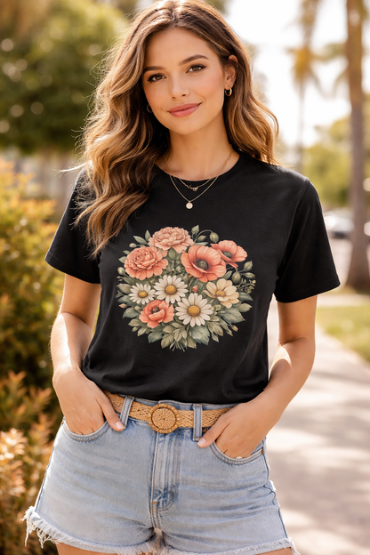 Botanical Wildflower Graphic Tee