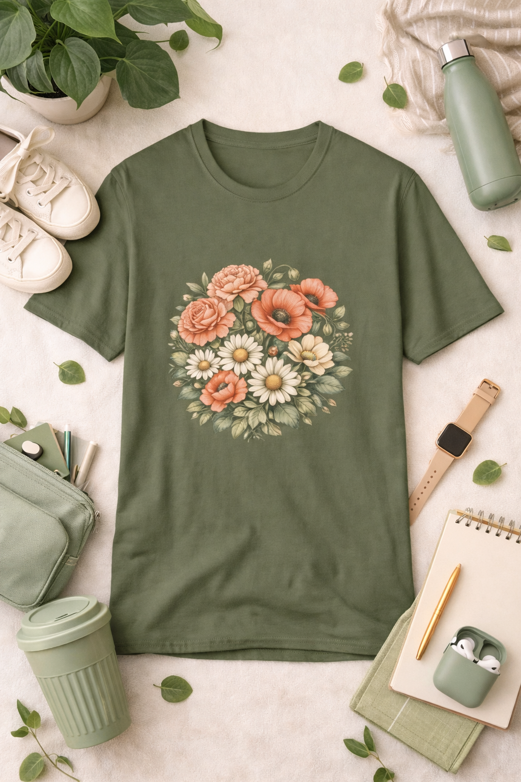 Botanical Wildflower Graphic Tee