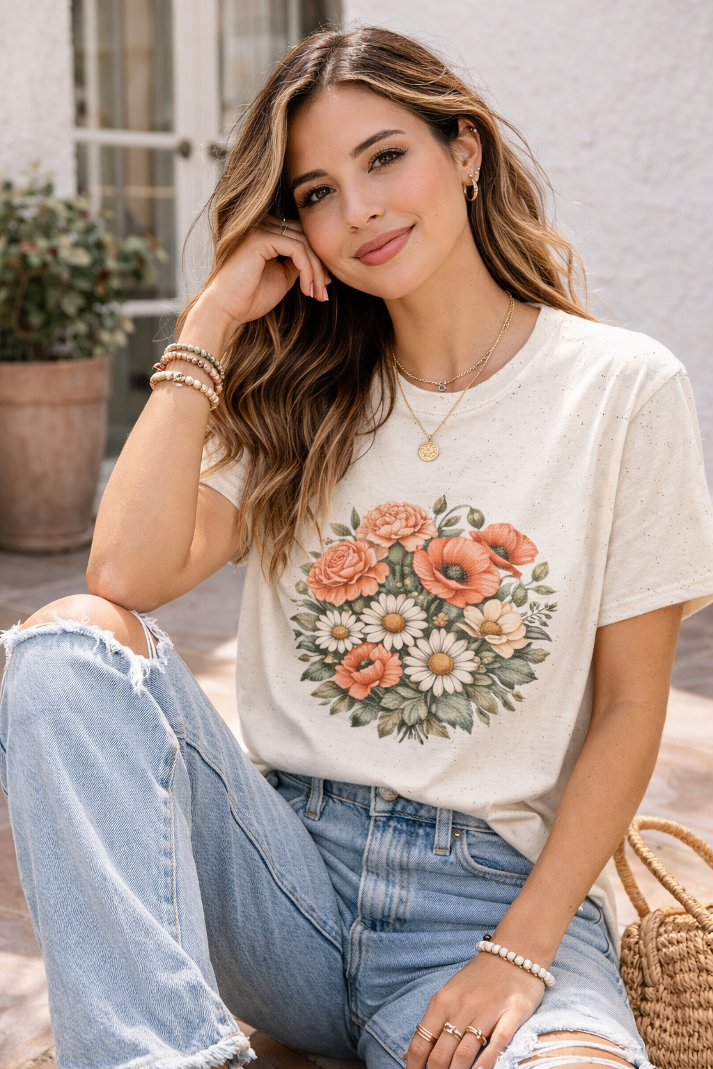 Botanical Wildflower Graphic Tee
