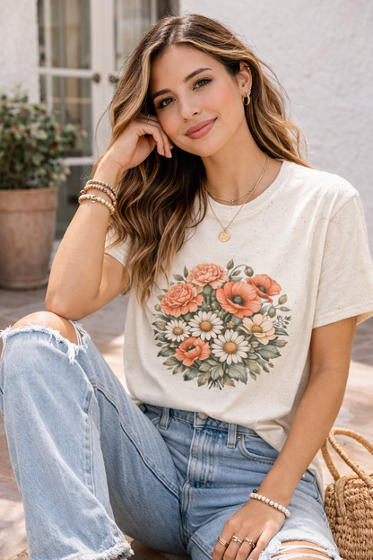 Botanical Wildflower Graphic Tee