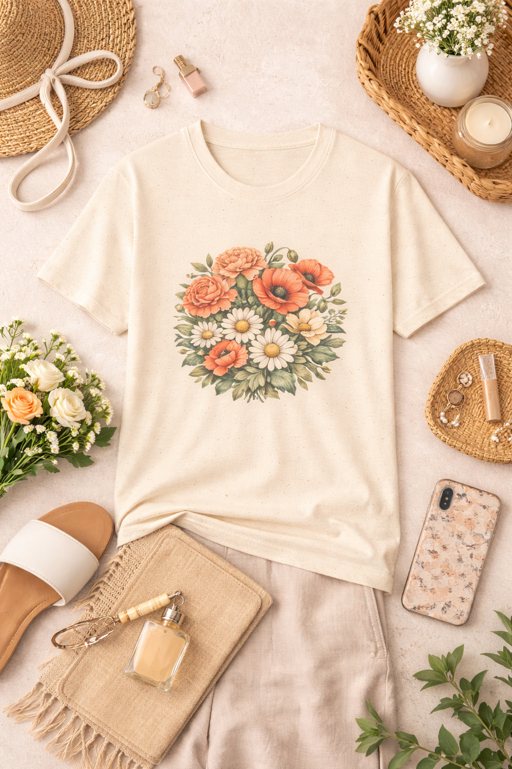 Botanical Wildflower Graphic Tee