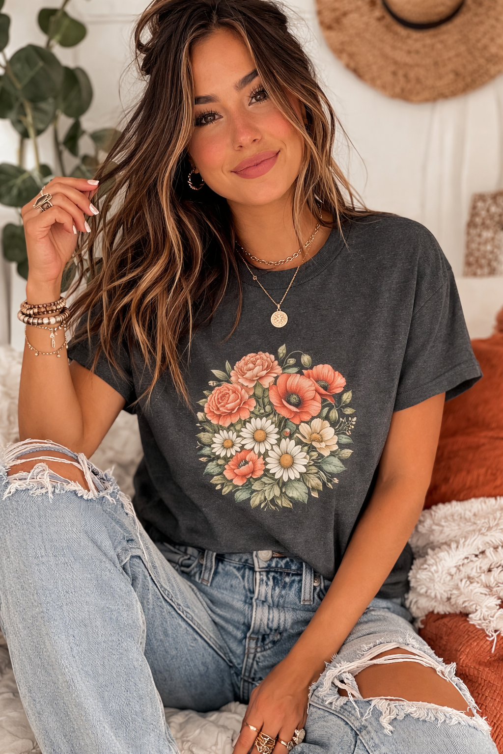 Botanical Wildflower Graphic Tee
