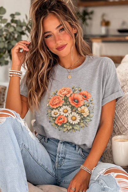 Botanical Wildflower Graphic Tee