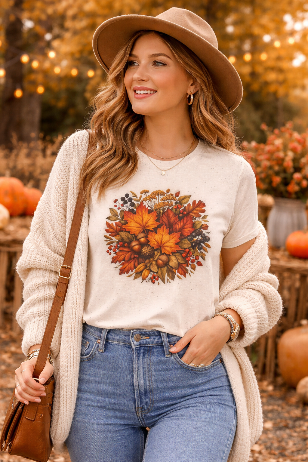 Autumn Leaves Graphic T-Shirt