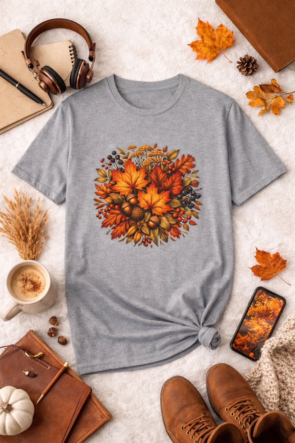 Autumn Leaves Graphic T-Shirt