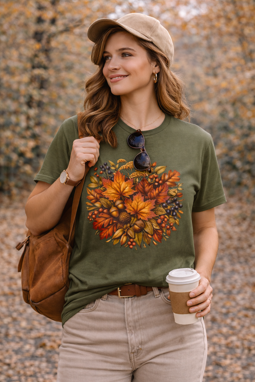 Autumn Leaves Graphic T-Shirt