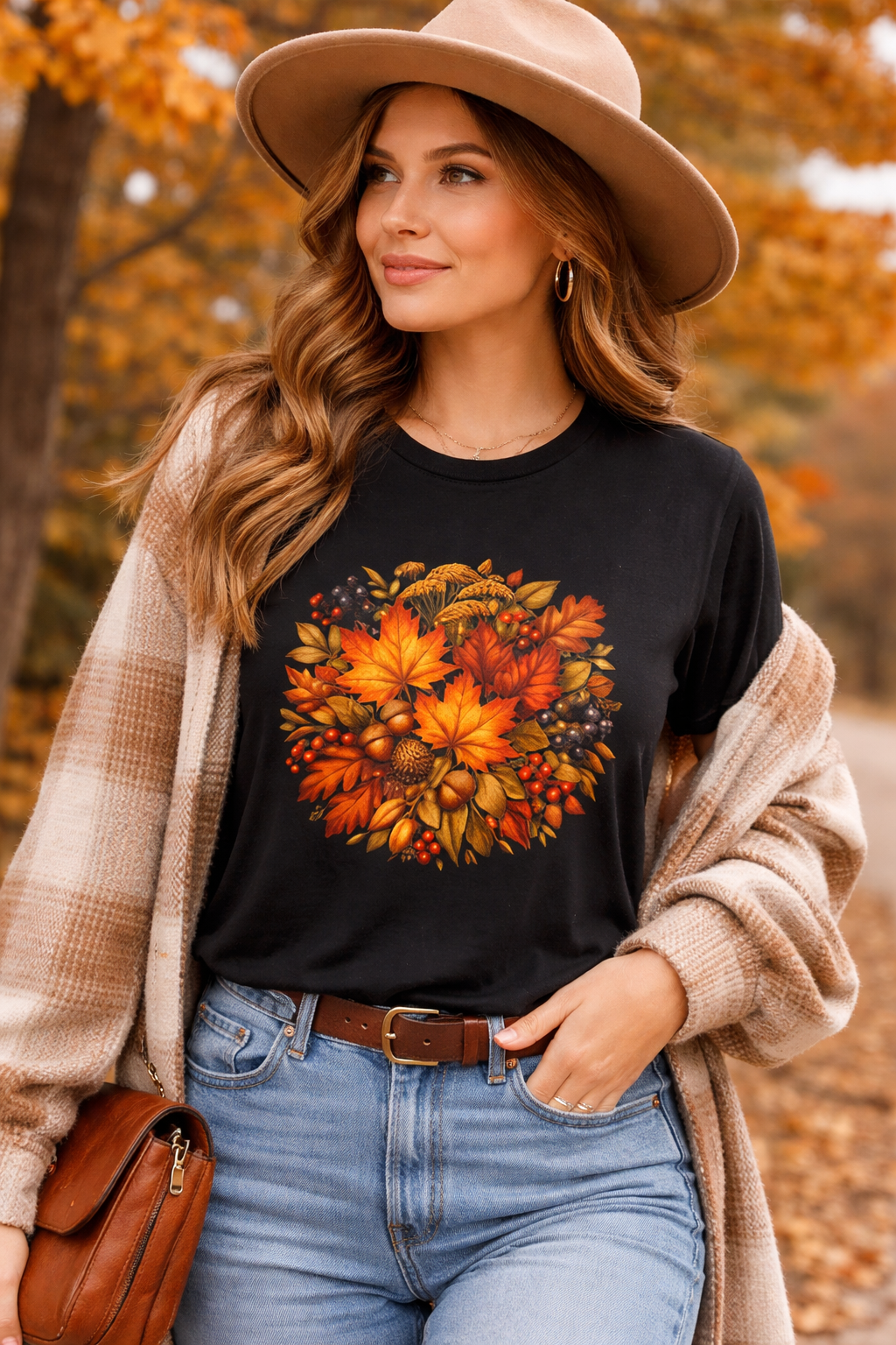 Autumn Leaves Graphic T-Shirt