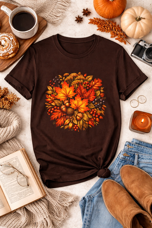 Autumn Leaves Graphic T-Shirt