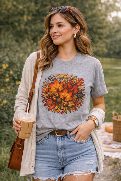 Autumn Leaves Graphic T-Shirt
