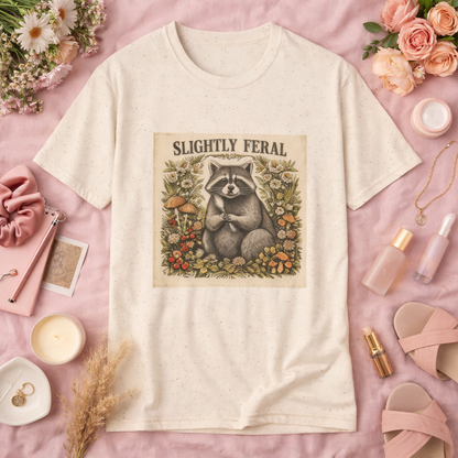 Slightly Feral Raccoon Graphic T-Shirt