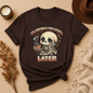 I'll Sprinkle This Stuff Later Skeleton Graphic T-Shirt | Funny Retro Procrastination Tee