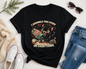 I Sprinkle This Stuff on Everything Cat T-Shirt | Funny Retro Chaos Cat Graphic Tee