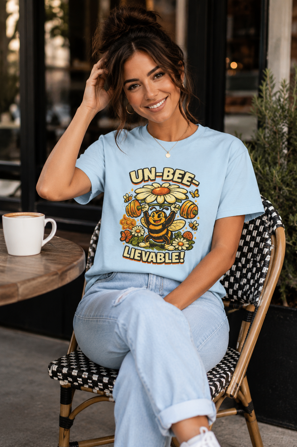 Un-Bee-Lievable Shirt, Funny Bee T-Shirt, Cute Gym Shirt, Comfort Colors 1717 Tee, Bee Lover Gift, Floral Workout Shirt