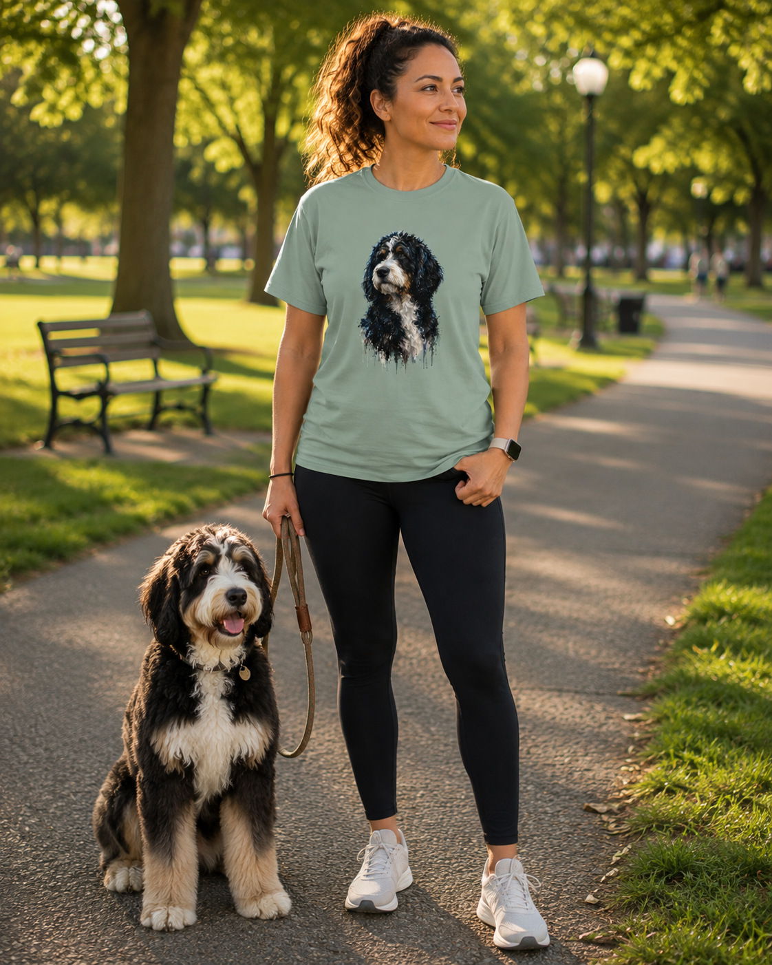 Bernedoodle T-Shirt | Artistic Dog Lover Graphic Tee