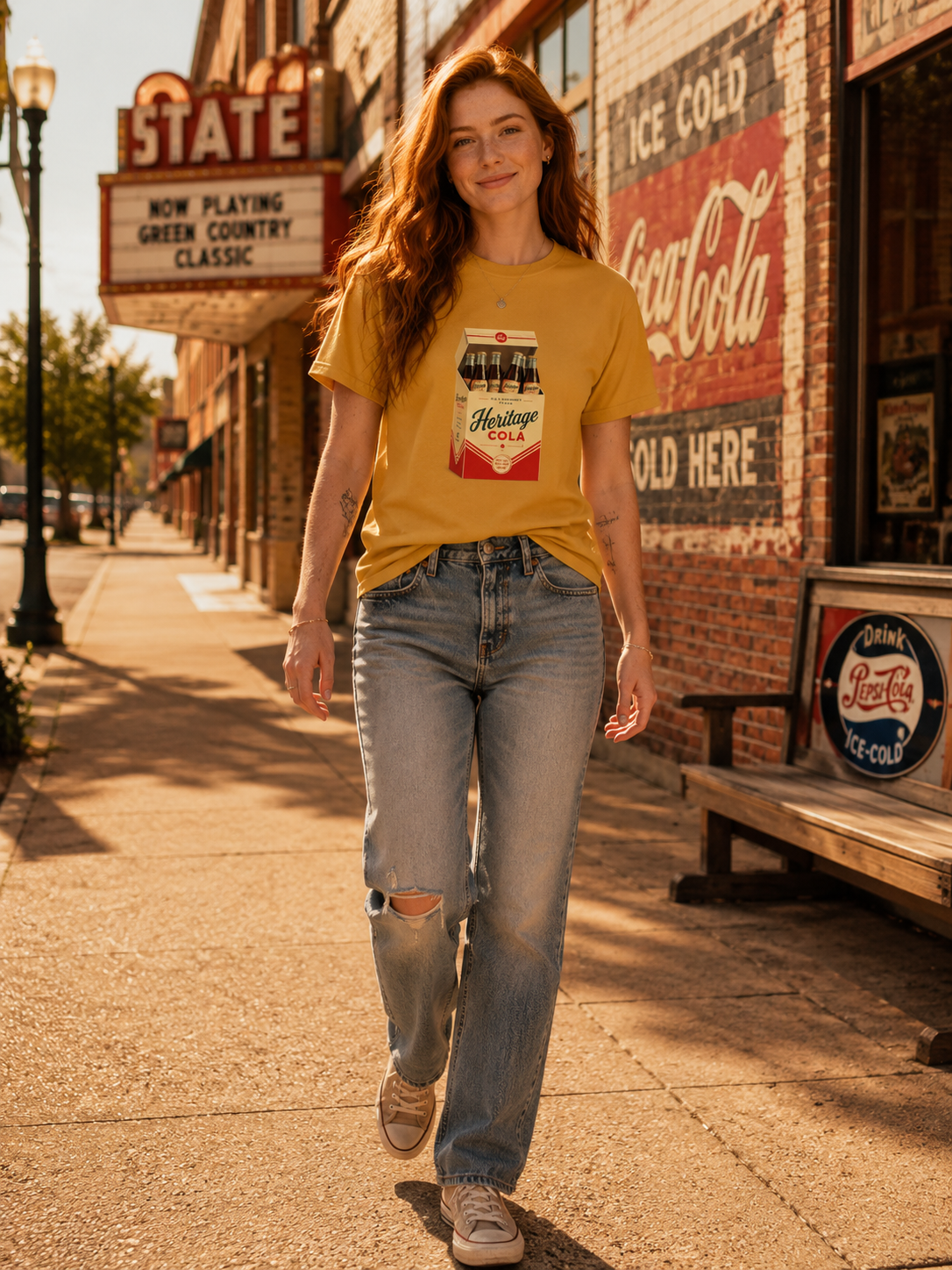 Vintage Heritage Cola Retro Soda Graphic T-Shirt