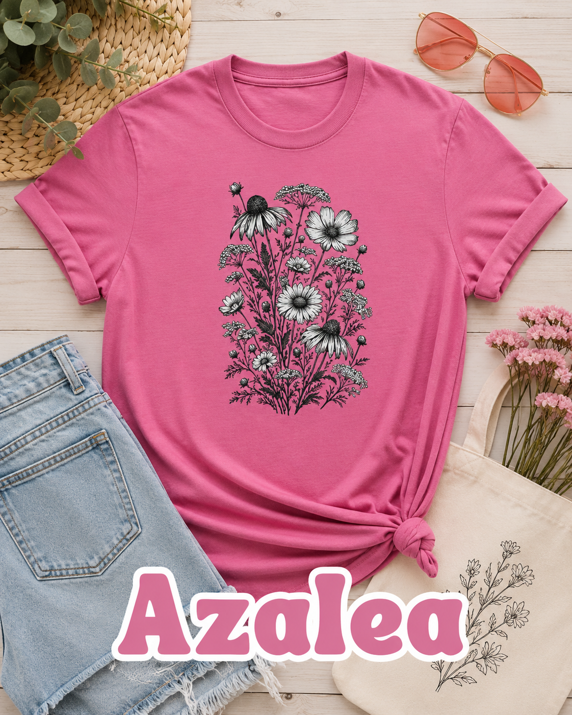 Wildflower Botanical T-Shirt | Vintage Floral Graphic Tee