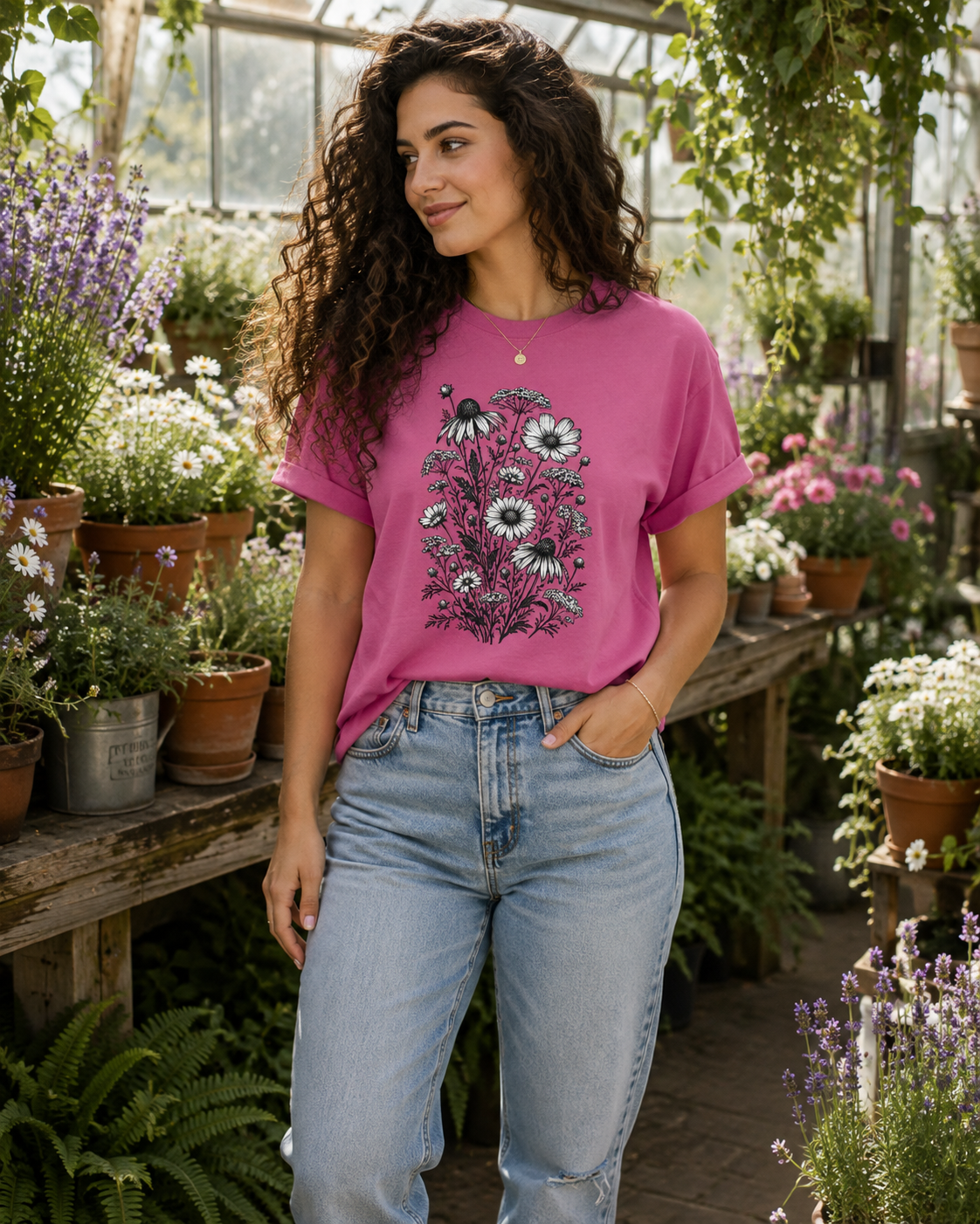 Wildflower Botanical T-Shirt | Vintage Floral Graphic Tee